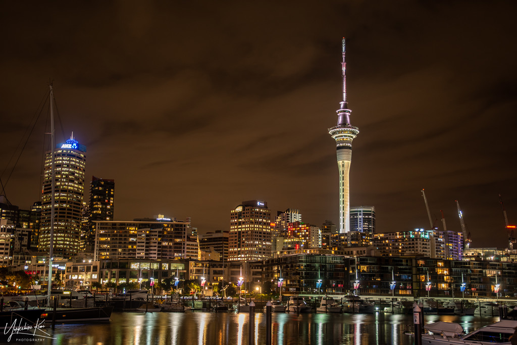 Auckland at Night by yorkshirekiwi