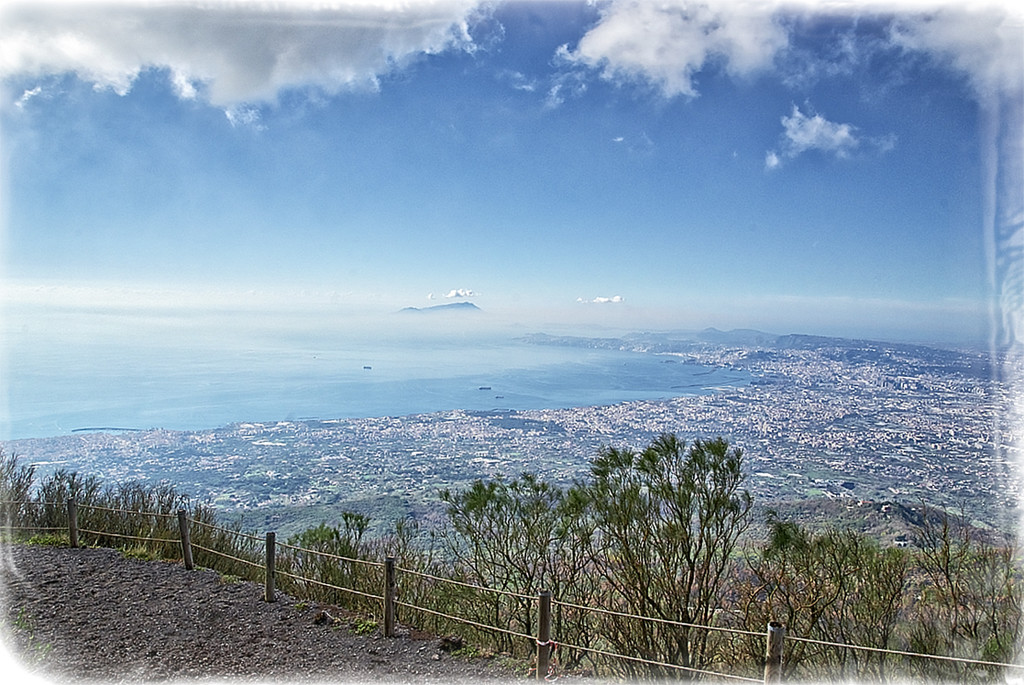 Looking Out from Mount Vesuvius by gardencat