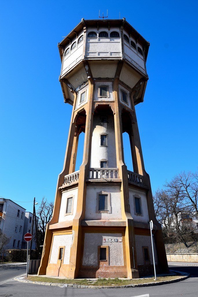 Water tower in the Swabian mountain by kork
