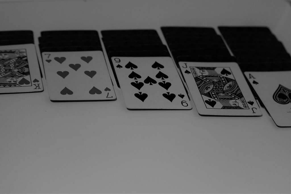 March 8: Solitaire in BW by daisymiller
