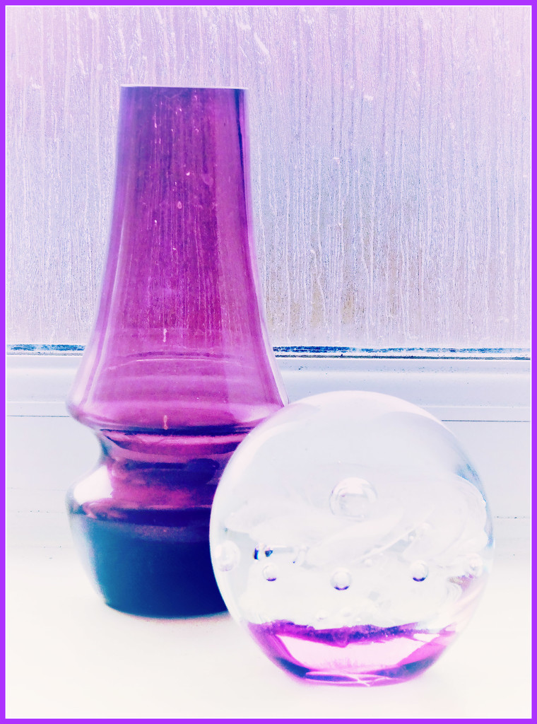 Purple glass . by beryl