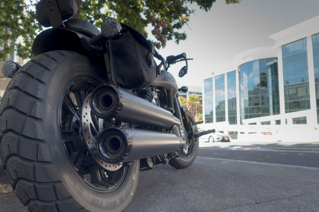 Exhaust pipes on this motobike by creative_shots