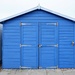 Beach Hut Blue by 4rky