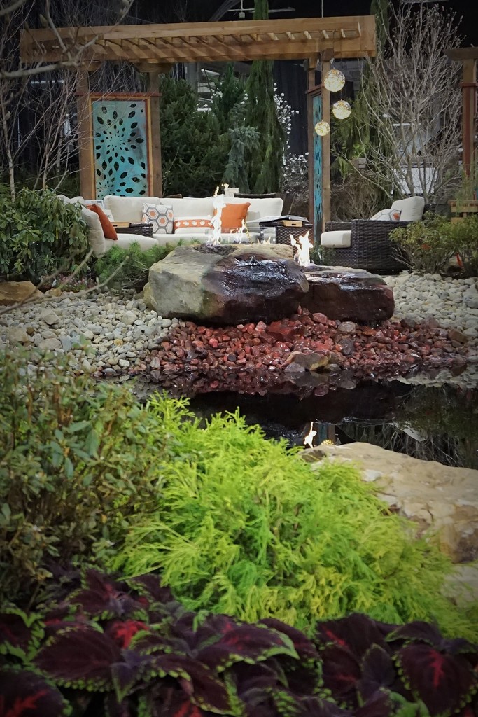 Fire pits were the big thing at the Flower and Patio Show by tunia