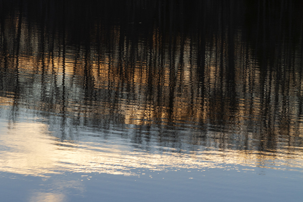 Hickory Lake Sunset Reflection by kvphoto