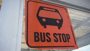 19th Mar 2019 - Orange Bus Stop Sign