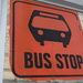 Orange Bus Stop Sign by spanishliz