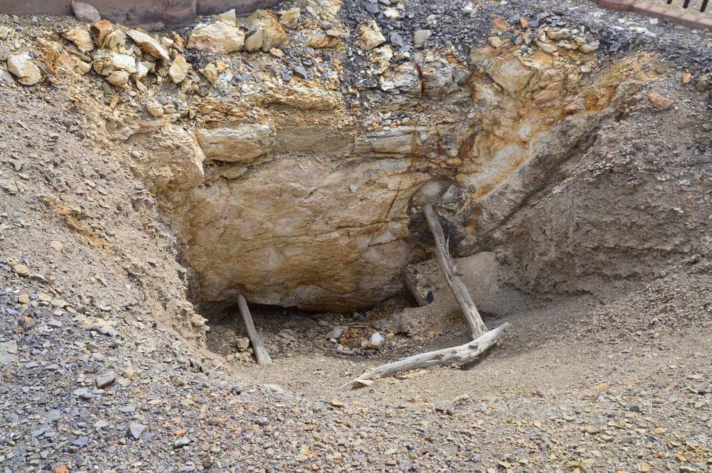 Remains of a mine near Cerrellos, N.M. by bigdad