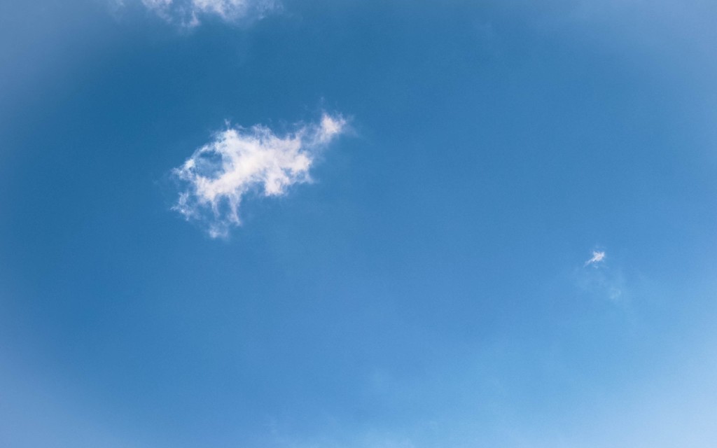 Little cloud in a blue sky by mittens