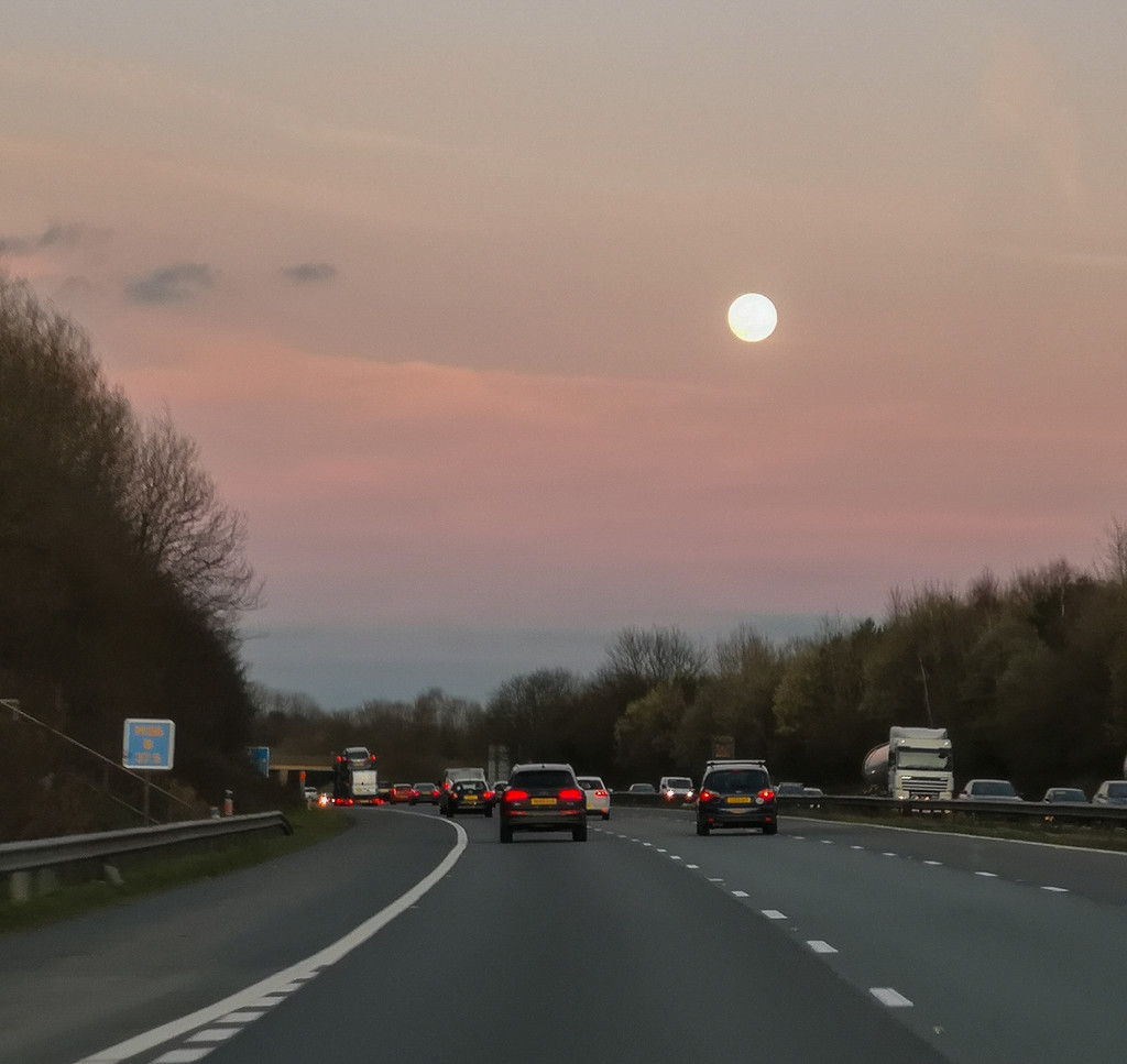 Motorway moon by inthecloud5