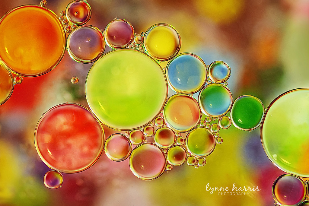 Gems of Oil Water  by lynne5477