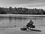 24th Mar 2019 - fisherman at Walden Pond