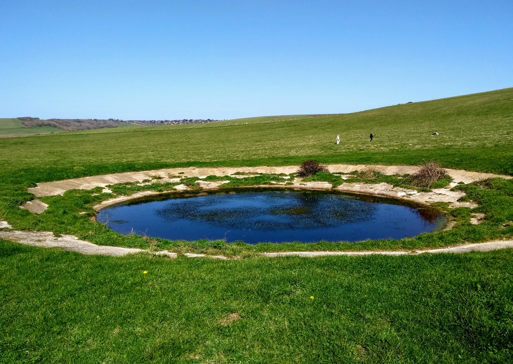 Dew pond at Beachy Head by 4rky · 365 Project
