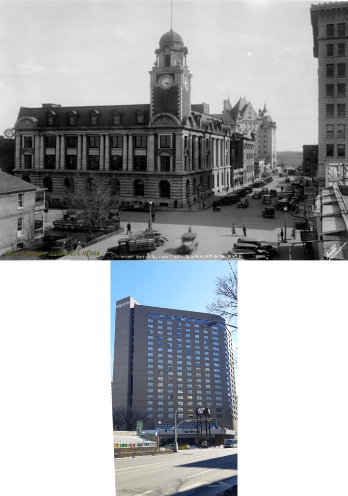 Then and Now.....Post Office and the Hotel by bkbinthecity