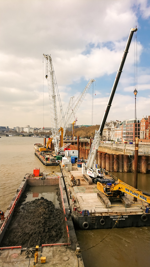London Thames Crossrail works by peadar