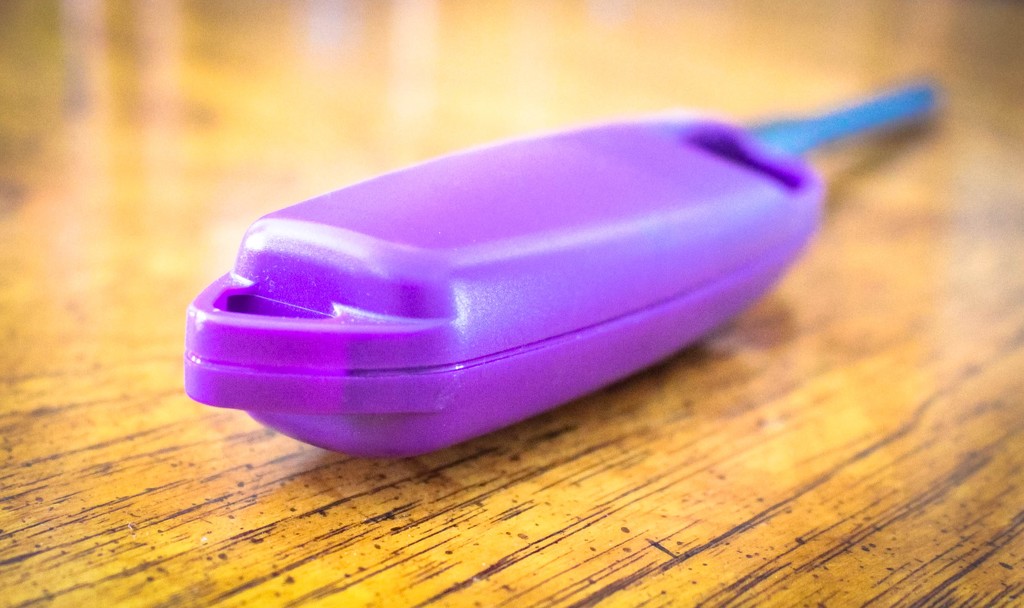 Purple lighter handle by mittens