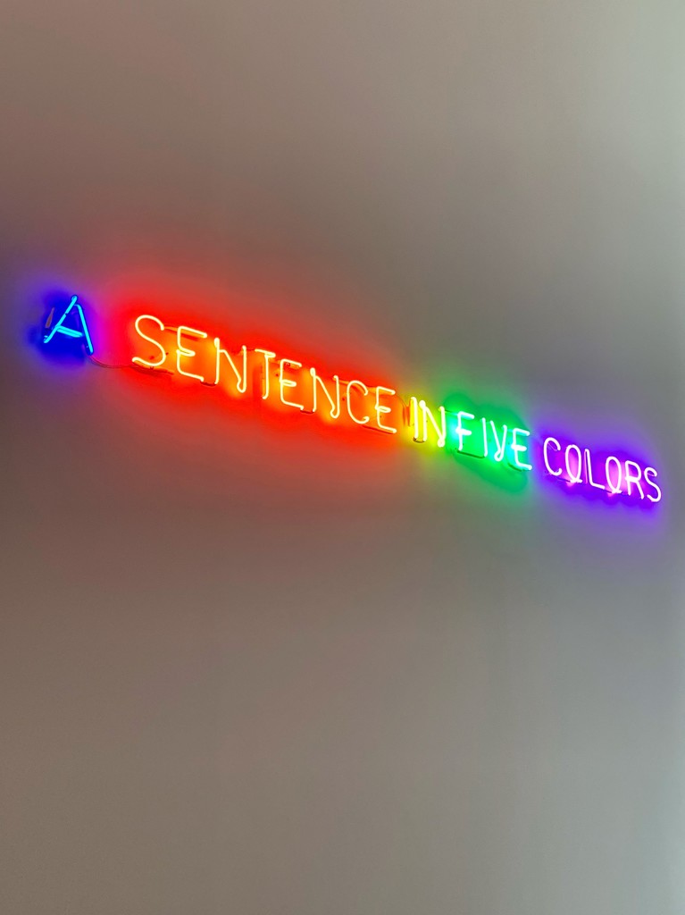 A sentence in five colors 💙❤️💛💚💜 by cocobella