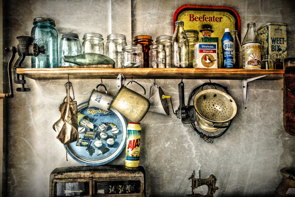 Shelf of Old Things by yorkshirekiwi