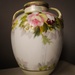 Vase with pink flowers by mittens