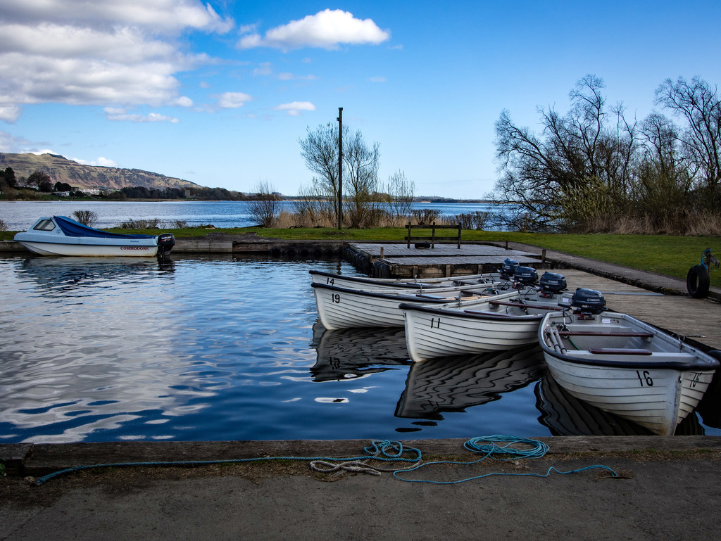 Boats for hire - Loch Leven by frequentframes