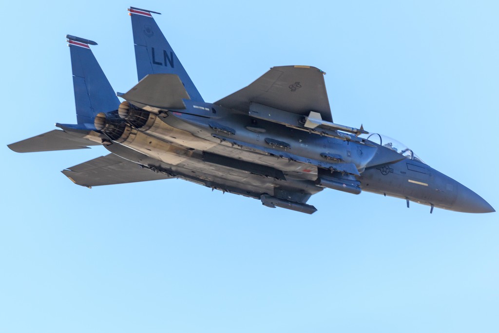 Overhead F-15 by padlock