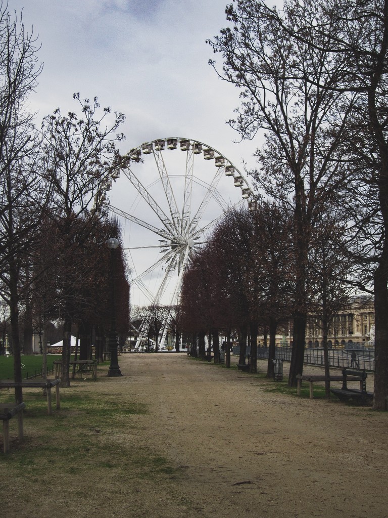 In the Tuileries we came upon the Great Wheel  by cristinaledesma33