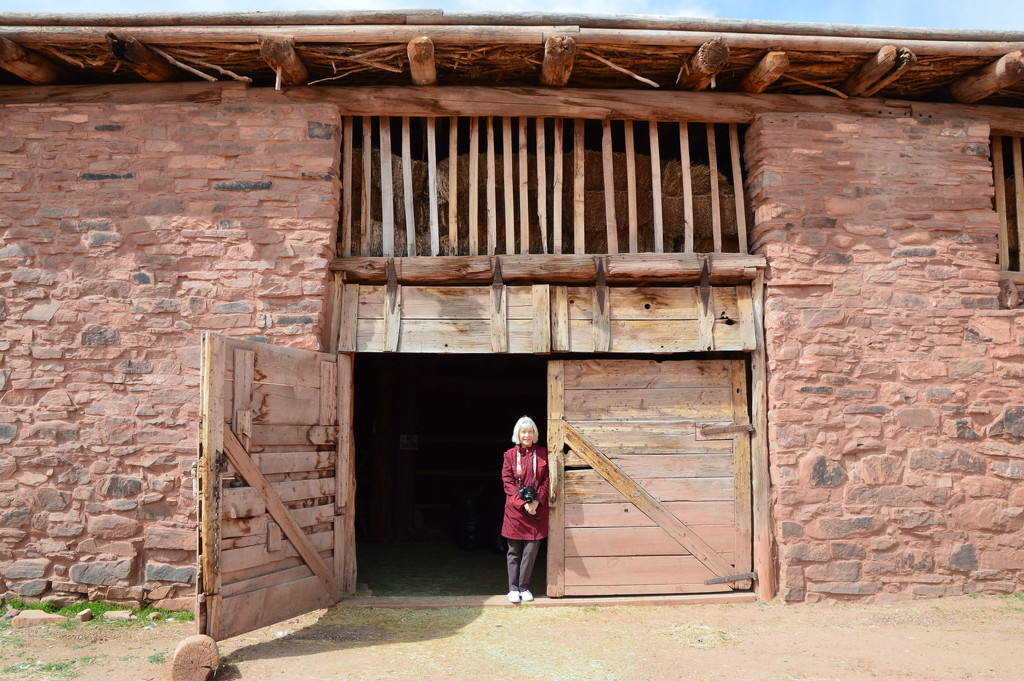 Jane And The Barn At Hubble Trading Post.  by bigdad