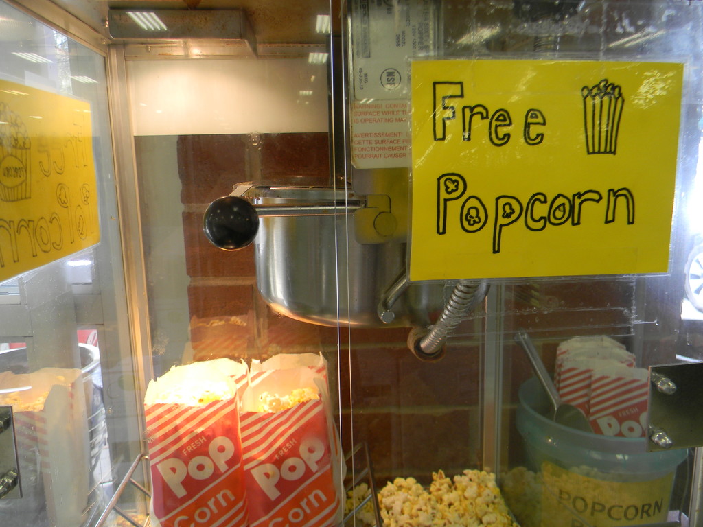 Free Popcorn at Town & Country Hardware Store by sfeldphotos