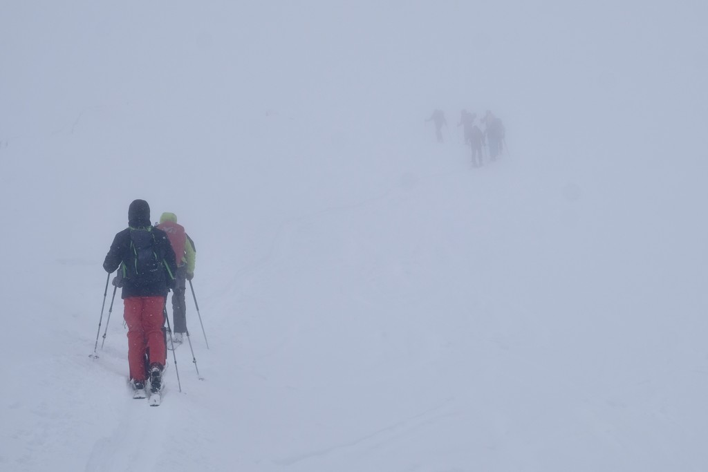 Bad weather ski touring by vincent24