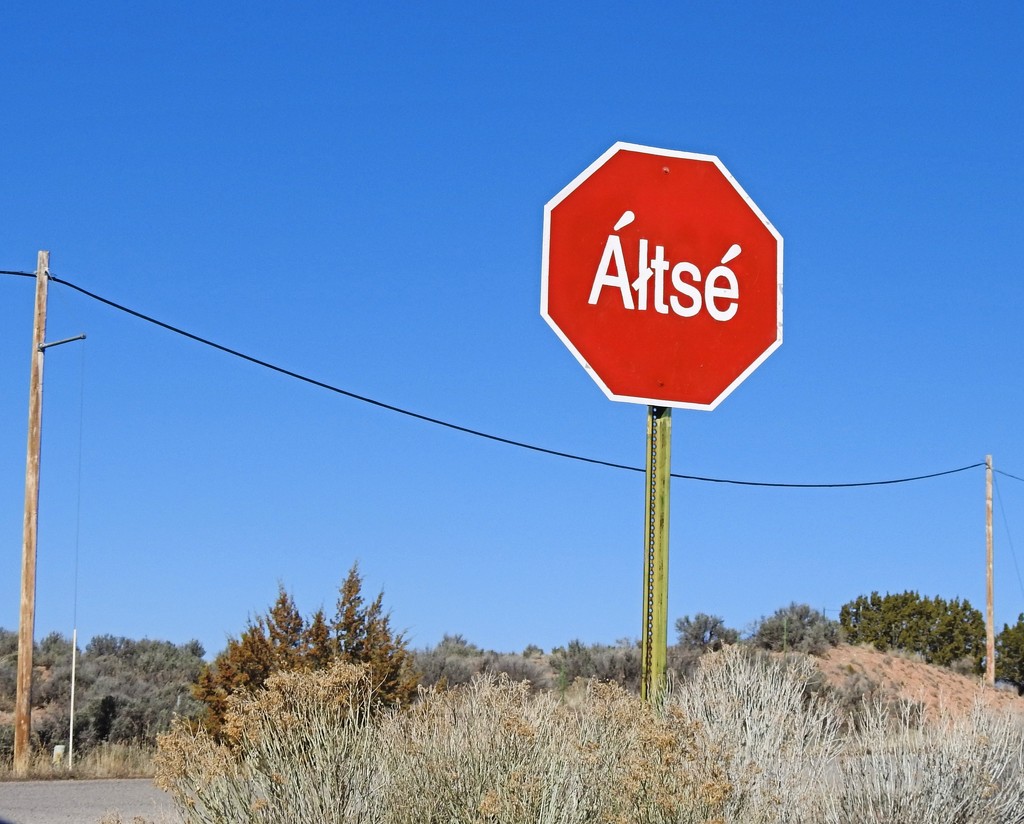 Sign on Navajo Reservation by janeandcharlie