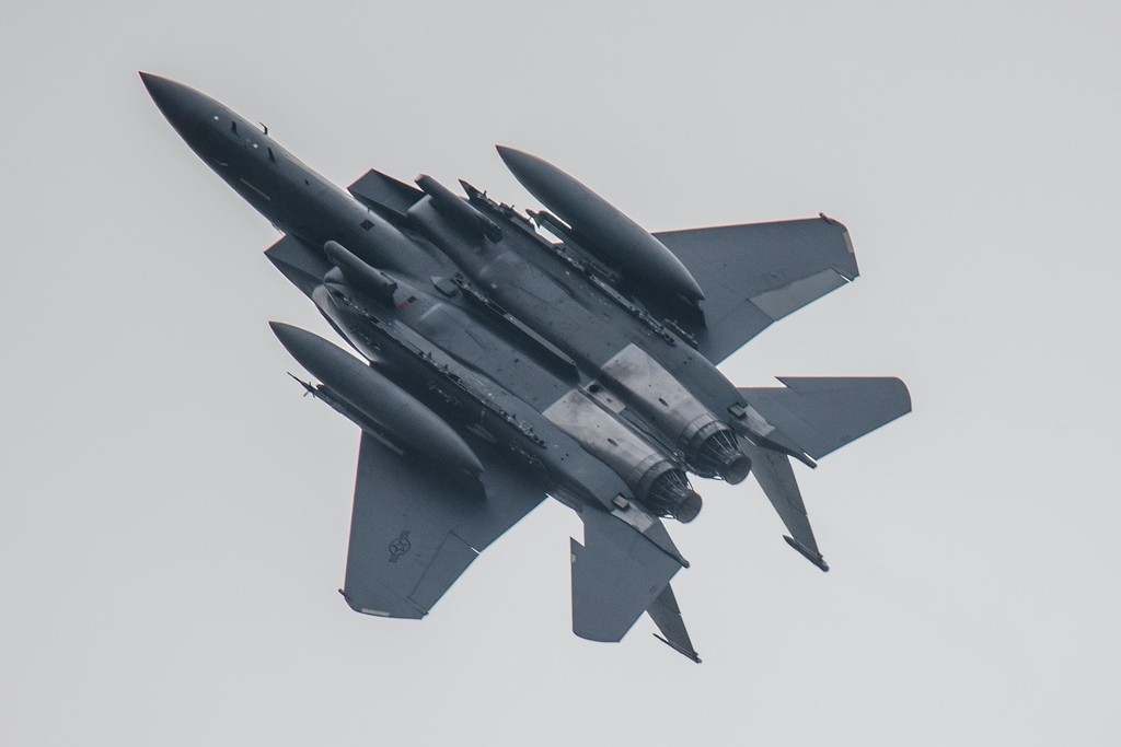 F-15 overhead by padlock