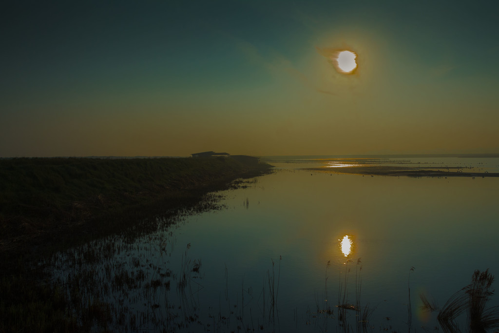 Sunrise over Titchwell Marsh by rumpelstiltskin