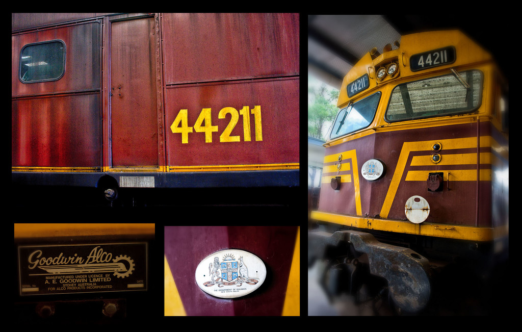 Locomotive 44211 - collage by annied