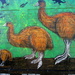 Wall art of 3 spieces of extinct NZ Moa bird by 777margo