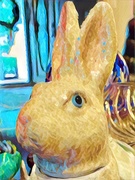 19th Apr 2019 - Mica glitter vintage bunny