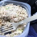 eating tuna salad at a rest area on good friday  by wiesnerbeth