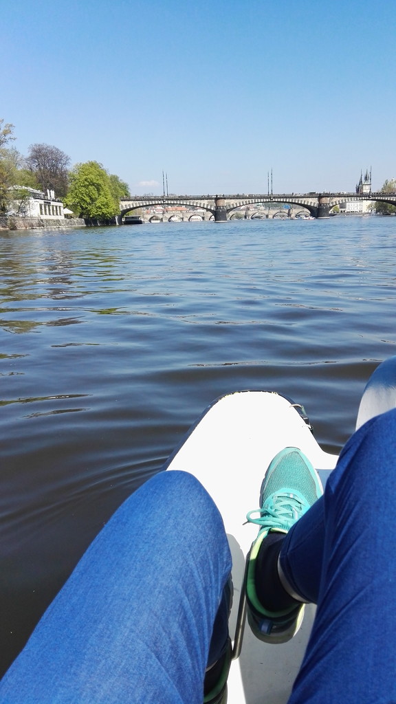 pedal boat on Vltava river ♥ by zardz