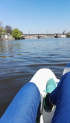 18th Apr 2019 - pedal boat on Vltava river ♥