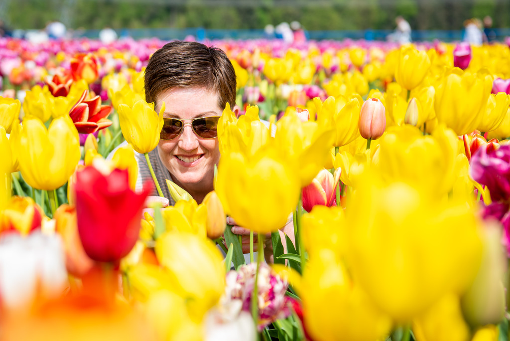 Me in the Tulips by kwind