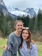 28th Apr 2019 - Léa and Alix in the Swiss mountains. 