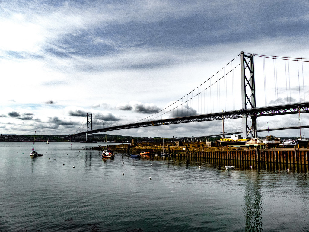 Forth Road Bridge from North Queensferry by frequentframes