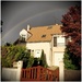 Rainbow over our house by helenejanin