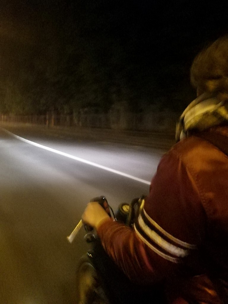 Drunk on a motorbike by nami