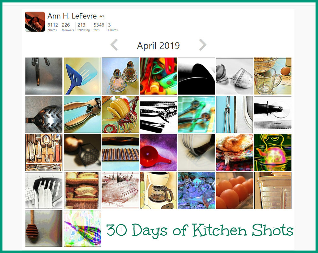 30 Days of Kitchen Shots by olivetreeann