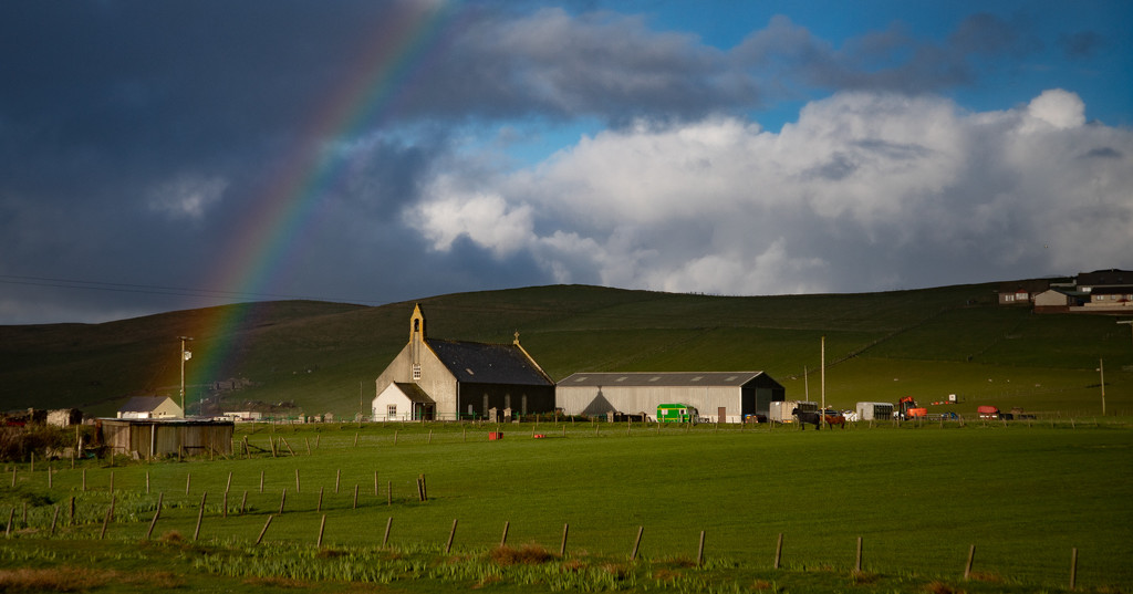 Church Rainbow by lifeat60degrees