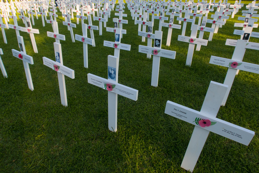 ANZAC day memorial crosses by creative_shots