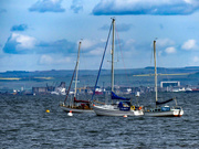 9th May 2019 - Three yachts in the Forth