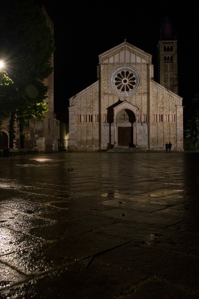San Zeno Abbey after the rain by caterina