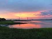 14th May 2019 - Sunset, Waterfront Park overlooking Charleston Harbor.