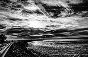 21st May 2019 - The Seawall in mono 